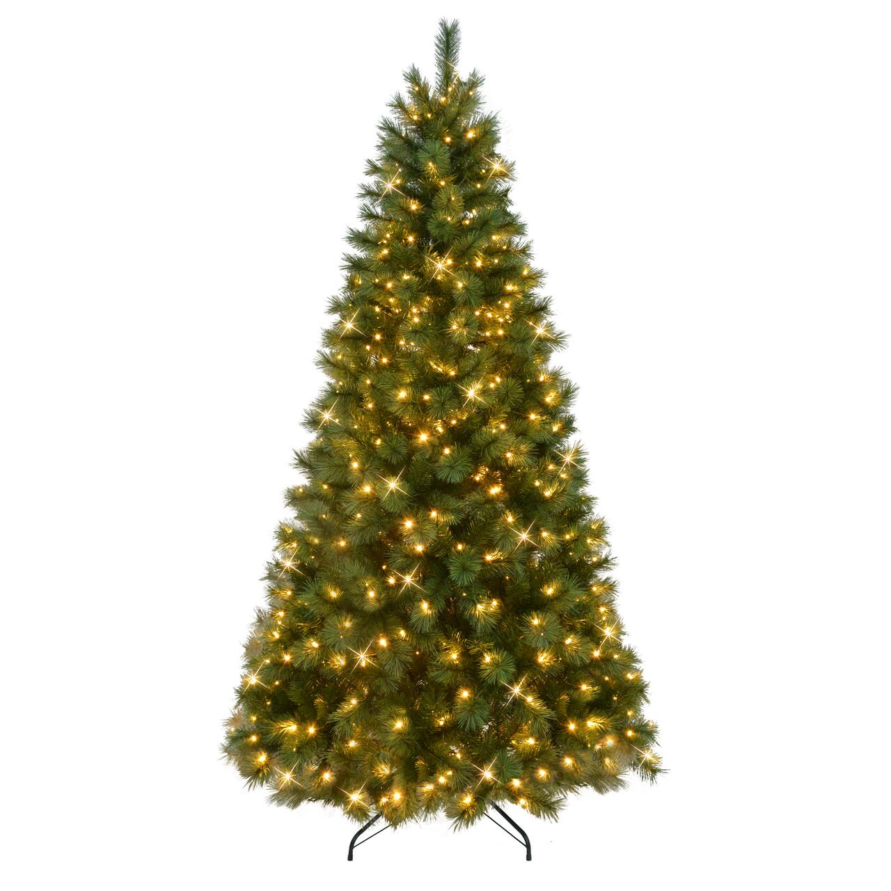 6.5ft. Pre-Lit Wyoming Pine Artificial Christmas Tree, Dual Color® LED Lights